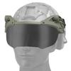 YBJMSFA Airsoft Tactical Quick Helmet External Flip Goggles, Goggles with Bicolor Lenses, Side ARC Guides view 1