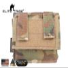 Military Airsoft Helmet Accessory Combat Tactical Helmet Cover Removable Rear Pouch (Multicam) view 2