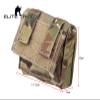 Military Airsoft Helmet Accessory Combat Tactical Helmet Cover Removable Rear Pouch (Multicam) view 4