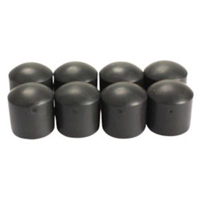 KICK Black End Cap for 1/2" Rods - 8 Pack