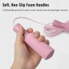 XYLsports Jump Rope for Fitness Adjustable Rope for Men, Women, and Kids Ideal for Cardio and Training Workouts (Pink) view 3