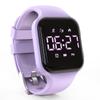 Focwony LED Kids Multifunction Steps Counting Digital Watch, Non-Bluetooth Pedometer Wristwatch, Stopwatch, Alarm Clock, Calories for Women Children Girls Boys (Purple) view 1