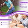 Focwony LED Kids Multifunction Steps Counting Digital Watch, Non-Bluetooth Pedometer Wristwatch, Stopwatch, Alarm Clock, Calories for Women Children Girls Boys (Purple) view 3