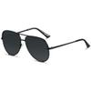 ANDWOOD Oversized Aviator Sunglasses for Women Men Big Large UV Protection Pilot Sun glasses Polarized Double Bridge Black Shades