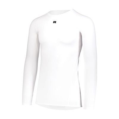 Russell Athletic Long Sleeve Compression Tee White M