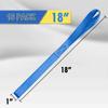 Cartman 16 Pack 1"x18" Soft Loop Motorcycle Tie Down Straps 3600lbs Load Capacity Tie-Down Loops for Secure Trailering of Bikes, ATV, Lawn Equipment, Blue view 2