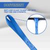 Cartman 16 Pack 1"x18" Soft Loop Motorcycle Tie Down Straps 3600lbs Load Capacity Tie-Down Loops for Secure Trailering of Bikes, ATV, Lawn Equipment, Blue view 4