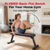 FLYBIRD Folding Flat Bench, Sturdy Lightweight and Space-saving Bench Press Flat Weight Bench, Easy to Assemble view 2