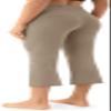 AFITNE Capri Pants for Women Bootcut Yoga Pants with Pockets High Waisted Flare Workout Bootleg Printed Yoga Crop Flared Athletic Gym Pants Khaki - XL view 4