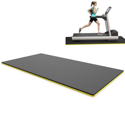 V3VOGUE Thicken Treadmill Mat, Exercise Equipment Mat Noise Insulation for Under Treadmill, Anto Fatigue Floor Mat Anto Vibration, for Treadmill, Stationary Bike, Elliptical, Gym Equipment