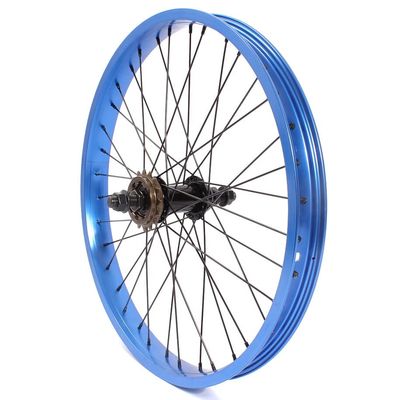 KHE BMX Rear Wheel 20 Inch 7005 Aluminium 36 Hole 14 mm Blue Anodised 16 Teeth Sprocket