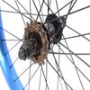 KHE BMX Rear Wheel 20 Inch 7005 Aluminium 36 Hole 14 mm Blue Anodised 16 Teeth Sprocket view 2