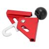 plplaaoo Anti Puncture Round Canopy Rod Top Cap, Tent Pole Tips Cap, Aluminum Alloy 90 Degree Tent Building Pole Connector Puncture Proof Ball for Camping Hiking Backpacking Tent (red) view 2