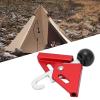 plplaaoo Anti Puncture Round Canopy Rod Top Cap, Tent Pole Tips Cap, Aluminum Alloy 90 Degree Tent Building Pole Connector Puncture Proof Ball for Camping Hiking Backpacking Tent (red) view 4