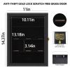 Mstrse 12 Hockey Puck Display Case Puck Holder Wall Mount Cabinet Stand Shadow Box with Glass Door Lockable view 2