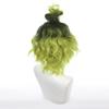 XiongXiongLe Halloween Anime Role Black Green Cosplay Wig Anime Game Women's Costume Role Playing Hair Replacement Wigs for Adult Cos Halloween Christmas Party view 4
