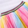 QinCiao Toddler Girls Rainbow Tutu Ballet Skirt Summer Birthday Dresses Tie Dye Rainbow 12-18 Months view 2