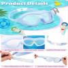 4 Packs Adult Swim Goggles Anti Fog UV Protection No Leak Pool Goggles Wide Vision Swimming Goggles with Soft Silicone Gasket Macaron Colors Swimming Glasses with Ear Plugs Nose Clip Set for Women Men view 3