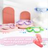 4 Packs Adult Swim Goggles Anti Fog UV Protection No Leak Pool Goggles Wide Vision Swimming Goggles with Soft Silicone Gasket Macaron Colors Swimming Glasses with Ear Plugs Nose Clip Set for Women Men view 4