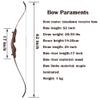 62 Inch Takedown Recurve Bow and Arrow Kit 20-50 Lbs Wooden Riser Traditional Longbow American Hunting Bow Right Handed for Outdoor Hunting Shooting (20 lbs, Bow Set) view 2