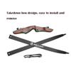 62 Inch Takedown Recurve Bow and Arrow Kit 20-50 Lbs Wooden Riser Traditional Longbow American Hunting Bow Right Handed for Outdoor Hunting Shooting (20 lbs, Bow Set) view 3