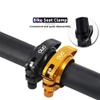 Bike Seat Post Clamp Fit for 40/41mm, Aluminium Alloy Bicycle Quick Release Seatpost Collar Seat Post Clamp for Folding Bike,Mtb,Road Bike (Gold,40mm) view 4