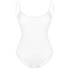 Vxuxlje Women's One Piece Lingerie Swimwear See Through Sheer Mesh Body Suits High Cut Bathing Suit White One Size view 4