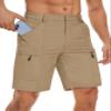 TACVASEN Men's Hiking Shorts 10" Quick Dry Lightweight Breathable Dress Outdoor Work Fishing Summer Shorts with 5 Pockets Khaki 36 view 2
