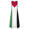 TAIZIYEAH Long Dress Palestine Flag Women's Summer Casual Loose Dress Long Dress Short Sleeve for Girls Fashion Skirts L view 4