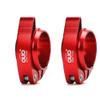 Bike Seat Post Clamp Fit for 40/41mm, Aluminium Alloy Bicycle Quick Release Seatpost Collar Seat Post Clamp for Folding Bike,Mtb,Road Bike (Red,41mm) view 1