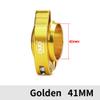 Bike Seat Post Clamp Fit for 40/41mm, Aluminium Alloy Bicycle Quick Release Seatpost Collar Seat Post Clamp for Folding Bike,Mtb,Road Bike (Gold,41mm) view 2