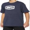 100% Big Boys' Icon Shirts,X-Large,Navy Heather view 1