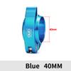 Bike Seat Post Clamp Fit for 40/41mm, Aluminium Alloy Bicycle Quick Release Seatpost Collar Seat Post Clamp for Folding Bike,Mtb,Road Bike (Blue,40mm) view 2