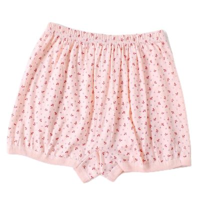 ANMUR Elderly Womens Breathable Underwear Cotton Boxer Shorts Comfort Loose Ladies Panties Sleepwear Bottoms (Color : Skin, Size : 140 L/Large)