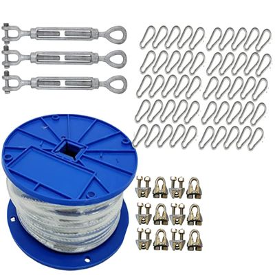 Jones Sports Medium Duty Cable Kit for Baseball and Softball Batting Cages