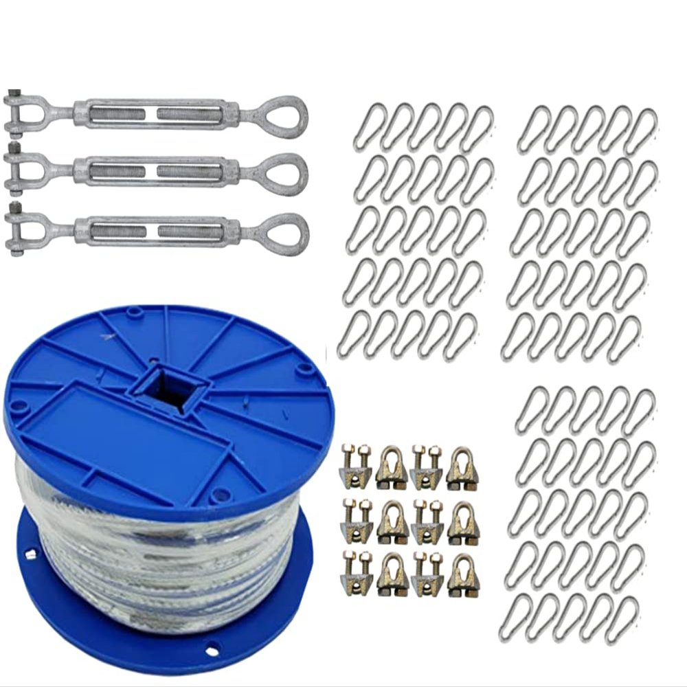 Jones Sports Medium Duty Cable Kit for Baseball and Softball Batting Cages