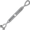 X-Heavy Duty Indoor/Outdoor Cable Kit for Baseball Softball Batting Cage Net with 1/2" turnbuckles, 1/4" cable clamps, and zinc snap clips (Cable Kit for Up To 70' Long Cage With 6 Turnbuckles) view 3