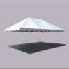 20x30 Replacement Tent Top for Weekender West Coast Frame Party Tents, White 14oz PVC Vinyl, Waterproof UV Resistant Heavy Duty Canopy Cover, Frame not Included - Tent Top ONLY view 3