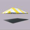 20' x 30' Replacement PVC Vinyl Tent Top | Yellow | Compatible with Party Tents Direct Weekender West Coast Frame Tent | Waterproof | UV Resistant | Heavy Diuty view 2