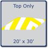 20' x 30' Replacement PVC Vinyl Tent Top | Yellow | Compatible with Party Tents Direct Weekender West Coast Frame Tent | Waterproof | UV Resistant | Heavy Diuty view 3