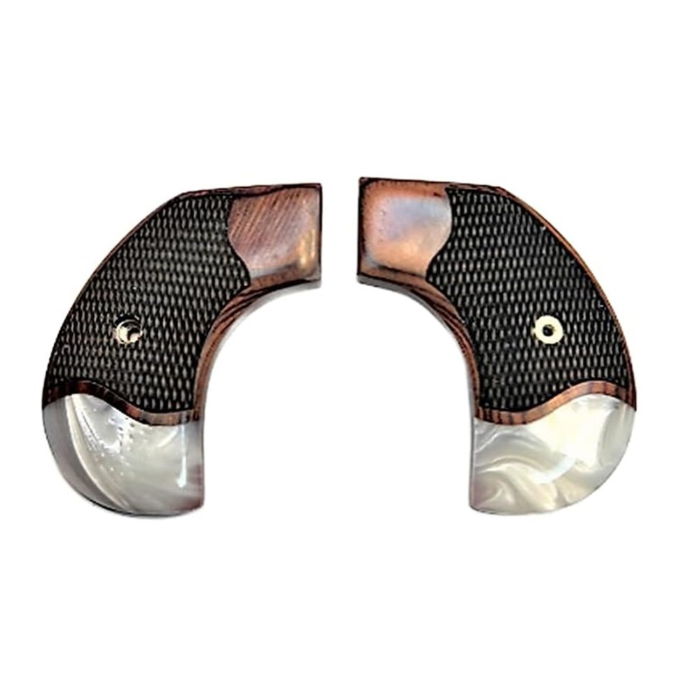 Replacement Grips for Ruger Wrangler + New Vaquero Birdshead Rosewood with Pearl Accent