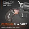Replacement Grips for Ruger Wrangler + New Vaquero Birdshead Rosewood with Pearl Accent view 2