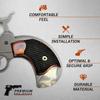 Replacement Grips for Ruger Wrangler + New Vaquero Birdshead Rosewood with Pearl Accent view 3