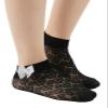 Girls Fishnet Lace Socks Sheer Ankle Black Stockings 5-8 Years view 1