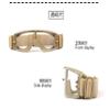 Tactical Airsoft Goggles Safety Goggles Army Goggles Military Eye Protection Hunting Glasses for Shooting Military X800 Goggles Airsoft paintball UV400 glasses (Khaki) view 3