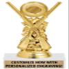 Crown Awards Personalized Trap Shooting Trophies - 6" Gold Trap Shooting Trophy On White Marble Base - 50 Pack Prime view 1