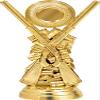 Crown Awards Personalized Trap Shooting Trophies - 6" Gold Trap Shooting Trophy On White Marble Base - 50 Pack Prime view 2