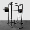 Nexo Power Rack 4x4 Power Cage - Workout Station Home Gym for Weightlifting Powerlifting and Strength Training with J Hooks and Spotter Pins view 4