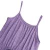 Bonny Billy Big Girls Spaghetti Straps Solid Cotton Kid Beach Dress 10-11 Years Purple-3 view 3