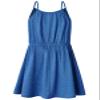 Bonny Billy Big Girls Spaghetti Straps Solid Cotton Kid Beach Dress 7-8 Years Dark Blue view 2